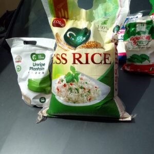 Ijebu garri,tuwo rice and palm oil