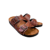 Leather Palm Slippers – Brown